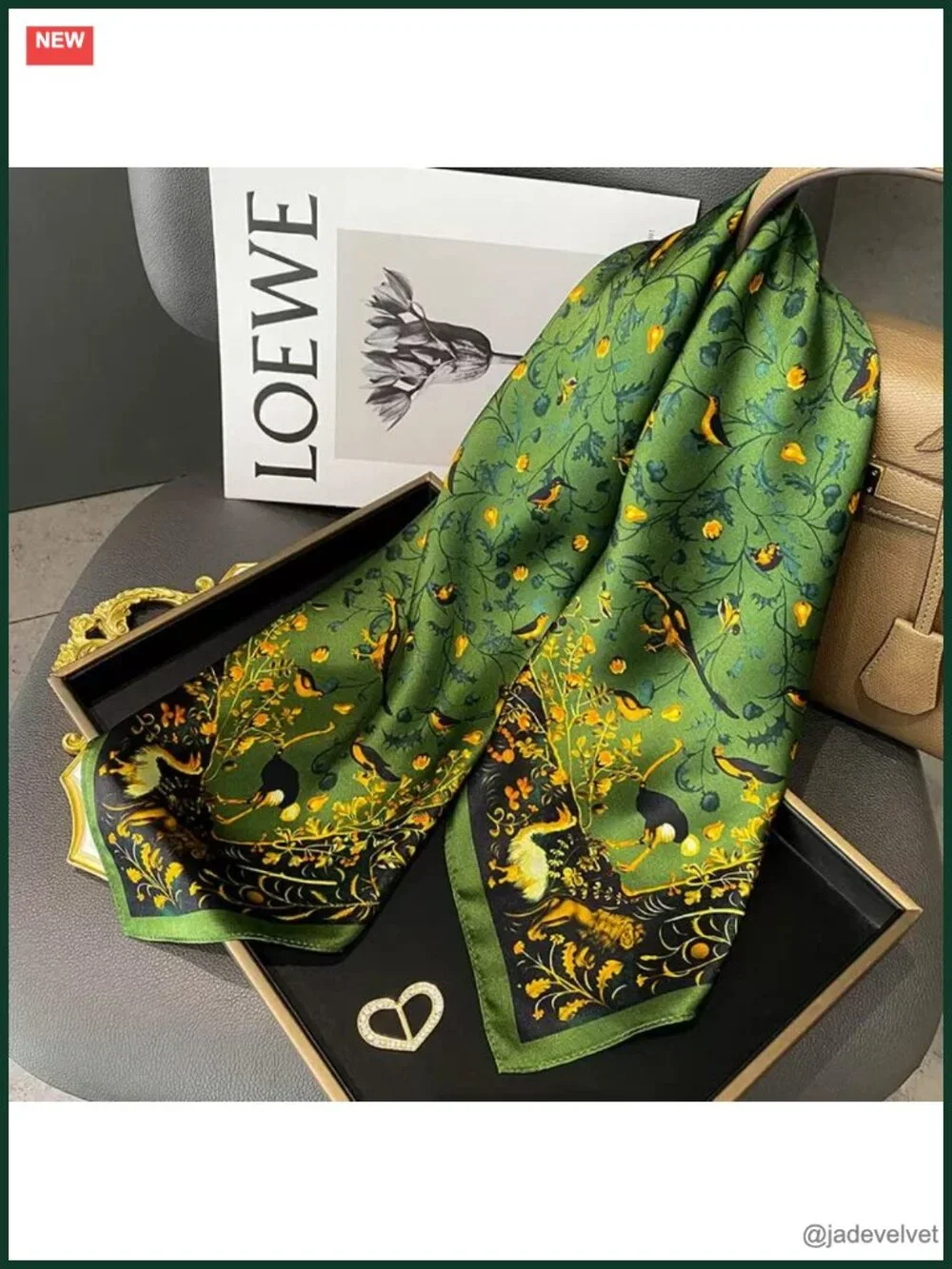100% Mulberry Silk Square Scarf Lightweight Neck Scarf Gift Packed
